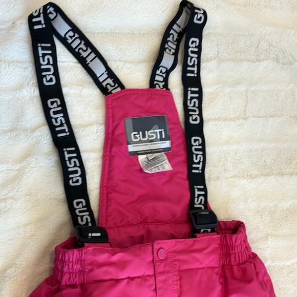 Gusti Kids Pink Snow Pants size youth 10 (large) in hot pink - Picture 3 of 14